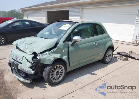 2013 Fiat 500C Lounge z USA, uszkodzony, nr VIN 3C3CFFER3DT536623